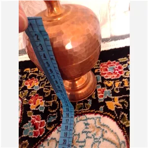 قندان مس خالص پایه دار