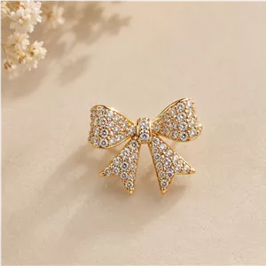 گوشواره ایرکاف لاله گوش برند ژوپینگ طرح پاپیون