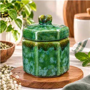 قندان سفالی مدل شره ای (اقیانوسی)همدان