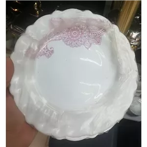 پیش دستی آرکوپال کنگره گل صورتی بته جغه 