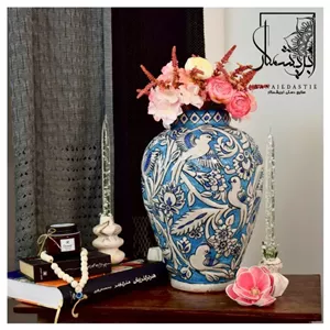 گلدان رومیزی فیروزه ایی(بال لاجورد)