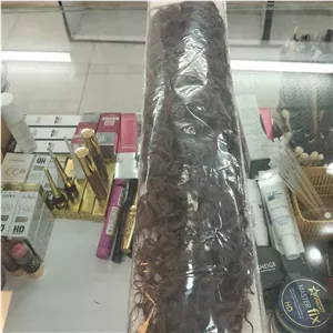 مو مصنوعی فر رنگ قهوه ای تیره