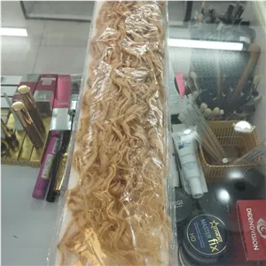 مو مصنوعی فر رنگ بلوند خیلی روشن