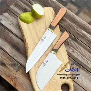 سرویس کارد مرغی 35 سانتی استیل به همراه ساطور صربستانی برش