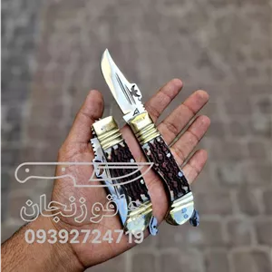 چاقو دنده ای عقاب نشان استاد امیر زنجان