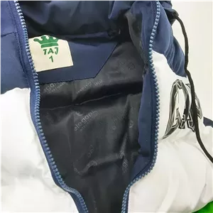 پافر پسرانه GAP سبز سه رنگ شمعی جیبدار