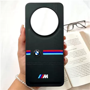 قاب گوشی Redmi 14CRedmi A4Poco C75 شیائومی BMW Case چرم پلاک دار سوپر اسپرت Racing مشکی کد 202915