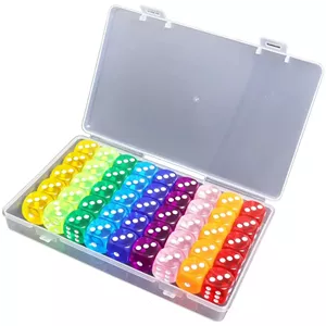 تاس شفاف آکرلیک بسته 45 عددی مدل Boxed