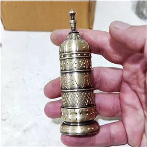 آسیاب زعفران برنجی قلمکاری سنگین درجه یک
