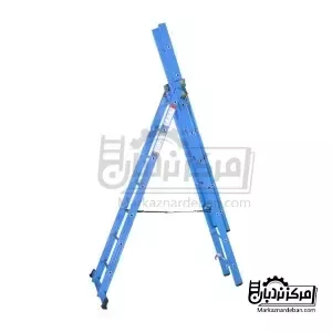 نردبان مخابراتی آلومینیوم سیلور 6 متری 3 تکه 22 پله برند فراز پله پس کرایه