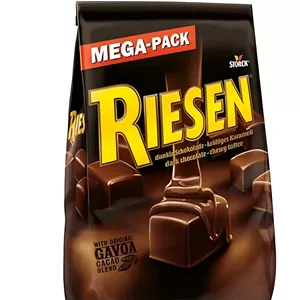 تافی شکلات تلخ ریزن با مغز کارامل Riesen Dark Chocolate وزن 900 گرم