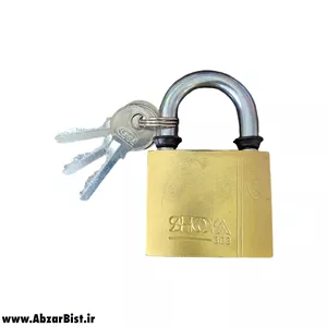 قفل آویز شوکا مدل برنجی سایز 50 میلی متر