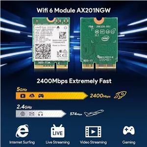 کارت وایرلس لپ تاپ Intel AX201NGW Wi-Fi 6 M.2 CNVio2