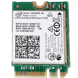 کارت وایرلس لپ تاپ Intel Dual Band Wireless-N 7265 NGW M.2