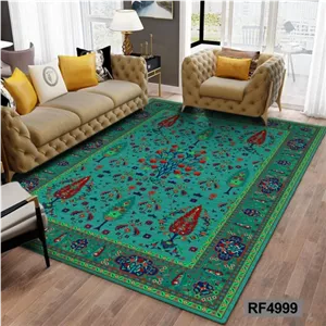 روفرشی کشدار سبز فیروزه ای طرح سنتی رنگی