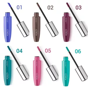 ریمل رنگی حجم دهنده ماکسی مود کیکو میلانو maxi mod colour mascara kiko Milano