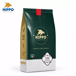 دانه قهوه 100 درصد روبوستا سوپرکرما هیولا هیپو - 1000 گرم 
