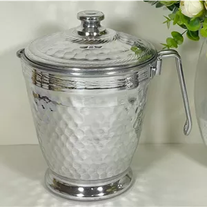 پارچ چکشی درب دار سایز 2 طرح استیل مهروز (1) ارسال نیمه رایگان