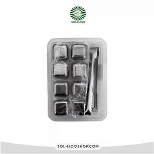 قالب یخ استیل نقره ای 8 عددی