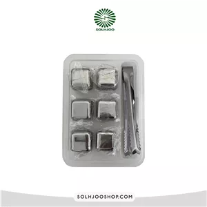 قالب یخ استیل نقره ای 6 عددی
