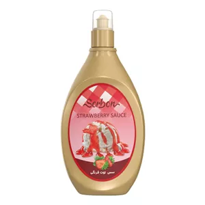 سس بستنی با طعم توت فرنگی سوربن - 500 گرم