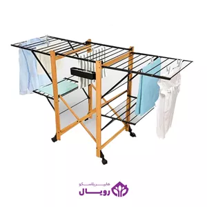 بند رخت چوبی سفید لیمون کد 5908
