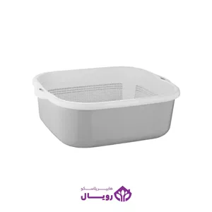آبکش و لگن نسیم سایز 1 کد 01635 لیمون