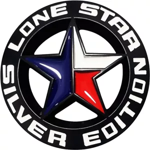 آرم فلزی Lone Star Edition Silver مشکی ( پس کرایه )
