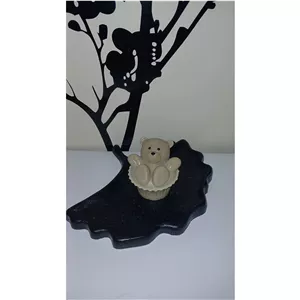 شمع دستساز کاپ کیک خرسی