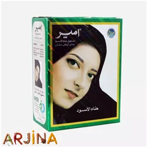حنا هندی مشکی اصل امیر - 6بسته 10گرمی