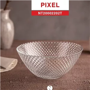 کاسه ماست خوری پیکسل لب ساده نوری تازه (6 عددی)