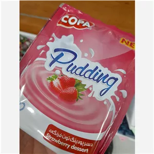 پودینگ توت فرنگی 