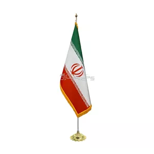 پرچم تشریفاتی ایران ساتن مات