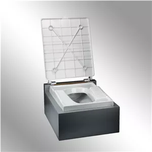 درب توالت زمینی بدون پدال سنی پلاستیک