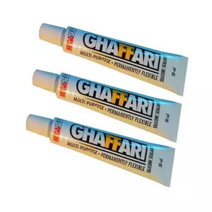 چسب آکواریوم غفاری مدل سیلیکون وزن 30 گرم بسته 3 عددی Rw6