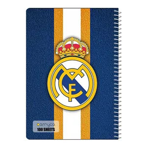 دفتر شطرنجی 100 برگ سیمی کارنیکا طرح رئال مادرید Real Madrid کد 39191 65J