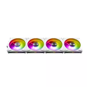 فن کیس ای دیتا ایکس پی جی مدل HURRICANE MAG 120 ARGB PWM WHITE 4IN1 بسته 4 عددی SNX