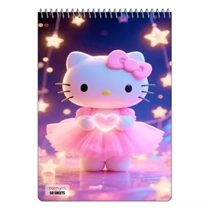 دفتر نقاشی 50 برگ سیمی کارنیکا طرح hello kitty کد 11852 65J