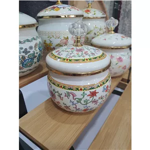 قندان قندان های لعابی وارداتی دسته الماسی محصول درجه یک