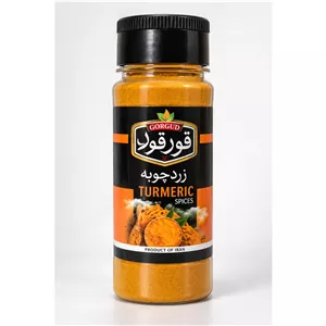 پودر زردچوبه خالص قورقود 75 گرمی تازه، خوشرنگ و معطر 