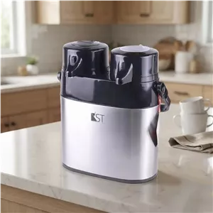 فلاکس 2 قلو 1 لیتری استیل داخل شیشه KST