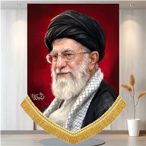 کتیبه مخمل تصویر آیت الله خامنه ای رهبر انقلاب