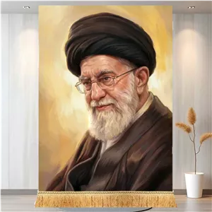 کتیبه شمایل آیت الله خامنه ای رهبر شهید انقلاب