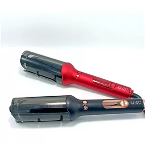 فرکننده جادویی انزو ایتالیا سایز 19 ENZO PROFESSIONAL ITALY 9110 میله سرامیک نانو دیجیتالی صفحه نمایشگر دو رنگ قرم