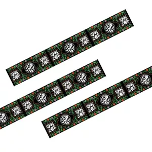 کتیبه عرضی 10 متری شهادت حضرت فاطمه زهرا (س) طرح «شمیم یاس فاطمی»  کد  32889 سایز 1000X47