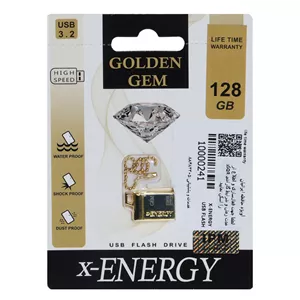 فلش 128GB USB3.2 XENERGY Golden Gem طلایی