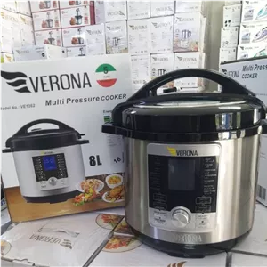 زودپز برقی 8 لیتری ورونا مدل Verona VE1362 دیجیتال 18 کاره با گارانتی 24 ماهه -قسطی+ارسال رایگان