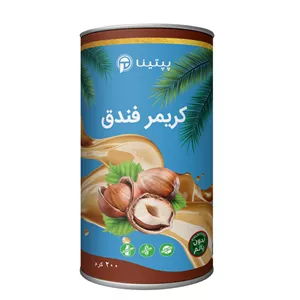 کریمر غیر لبنی با پودر شیر فندق بدون شیرین کننده پپتینا - 200 گرم