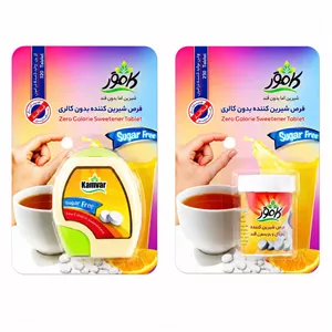 قرص های شیرین کننده کامور بسته 2 عددی