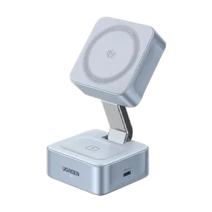 شارژر بی سیم رومیزی 25 وات سه کاره آیفون، اپل واچ و ایرپاد MagFlow یوگرین با استاندارد Qi2 مدل W752 کد 55960B قبل خری...
